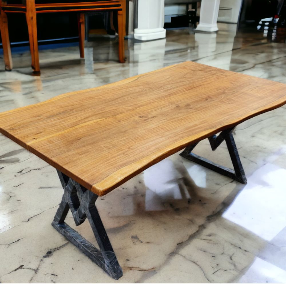 Epoxy Table Resin Top Dining Handmade Wooden Coffee Furniture Live Edge  River 05