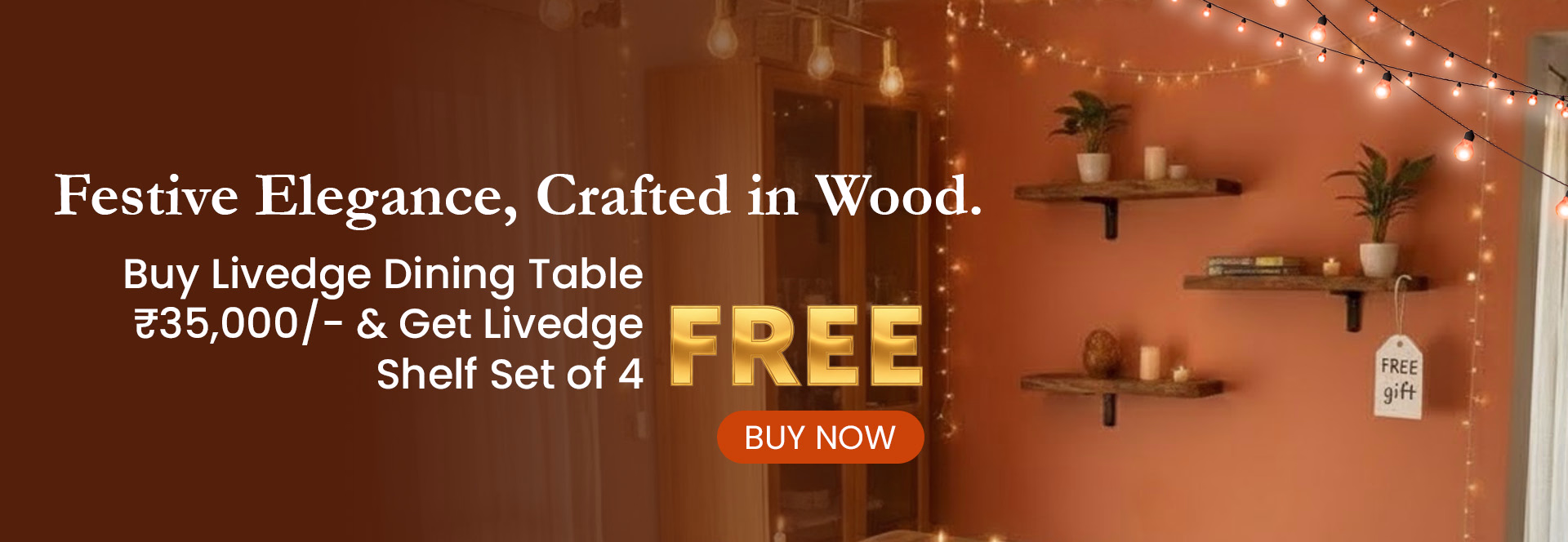 Festive Elegance, Crafted in wood