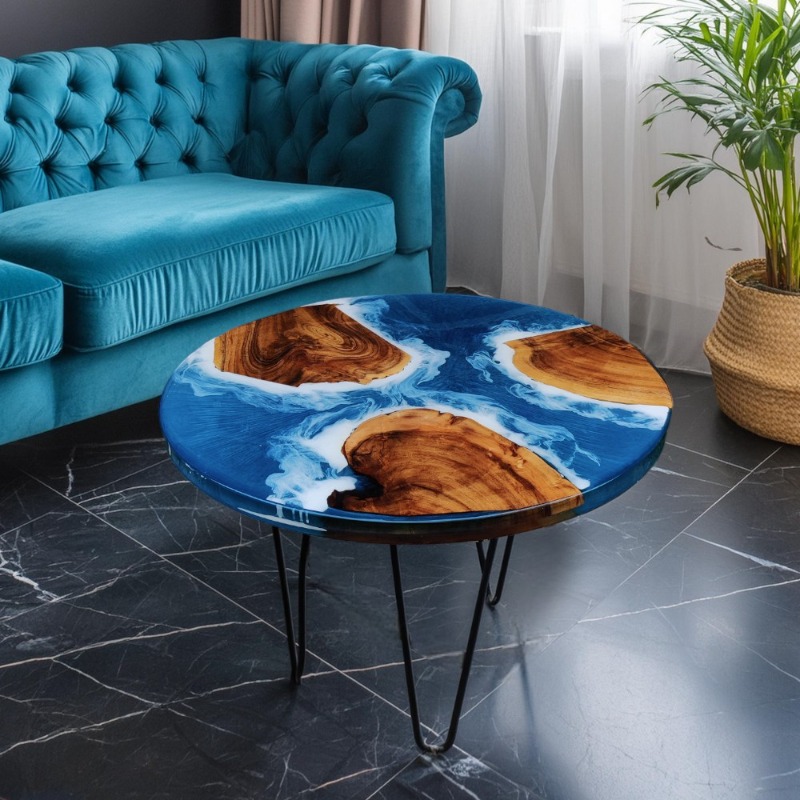Woodensure Island Epoxy Resin Center Table Epoxy River ... | Resin Epoxy Center Table | Woodensure Island Epoxy Resin Center Table Epoxy River ...