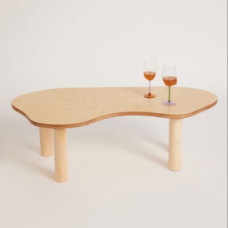 Surface MDF Organic Shape Coffee Table | Live Edge Coffee Table | Surface MDF Organic Shape Coffee Table