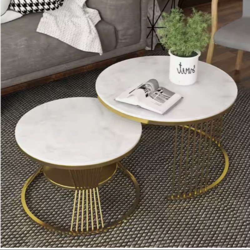 Marble Top Nesting Table set of 2