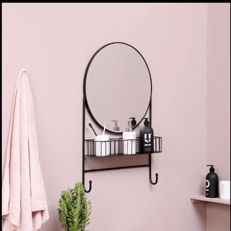 Bathroom Wall Mirror with Shelves