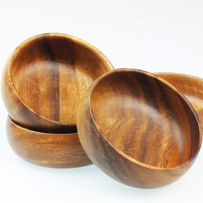 Chutney Bowl Set of 4 | Dryfruits Bowl Set | Wooden Bow...