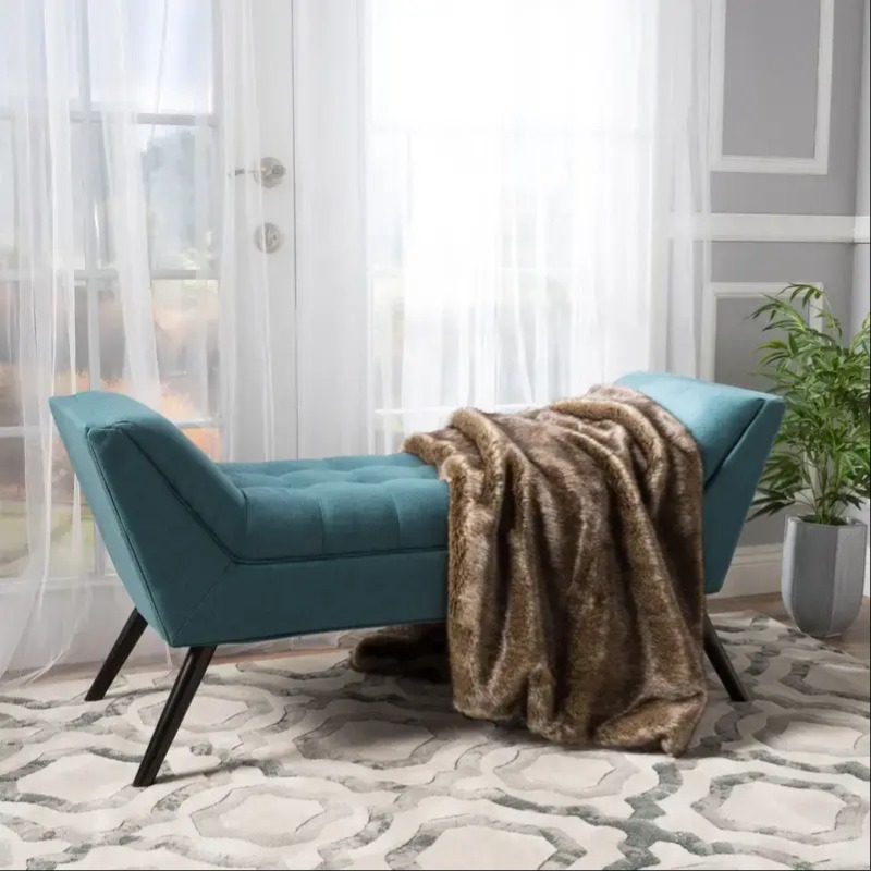 Urban Chic Blue Velvet Trio Bench | Bench | Urban Chic Blue Velvet Trio Bench