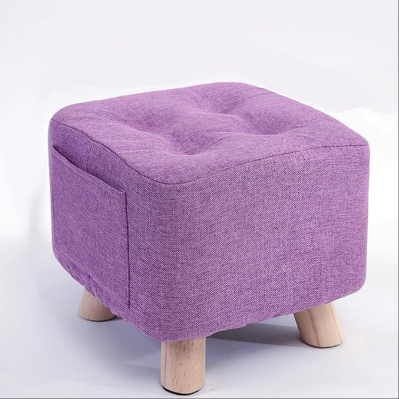 Violet Elegance Ottoman Pouf Stool | Stool | Violet Elegance Ottoman Pouf Stool