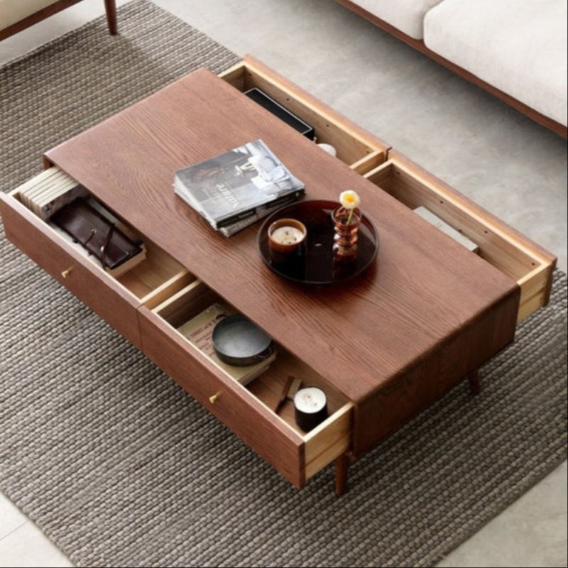 Multi-Functional Coffee Table with Sliding Compartments | Solid Wood  Coffee Table | Multi-Functional Coffee Table with Sliding Compartments