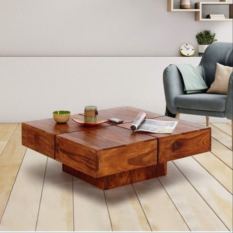 Square Haven Center Table | Solid Wood Center Table | Square Haven Center Table