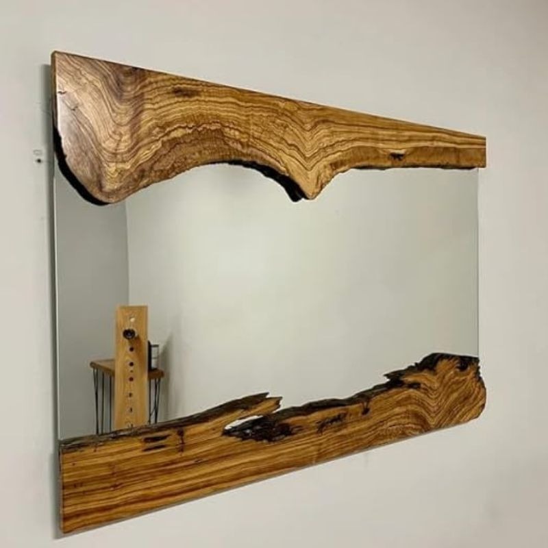 CurveCraft Solid Wood Live Edge Mirror | Mirror | CurveCraft Solid Wood Live Edge Mirror