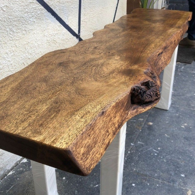 Tree Line Live Edge Wood Bench