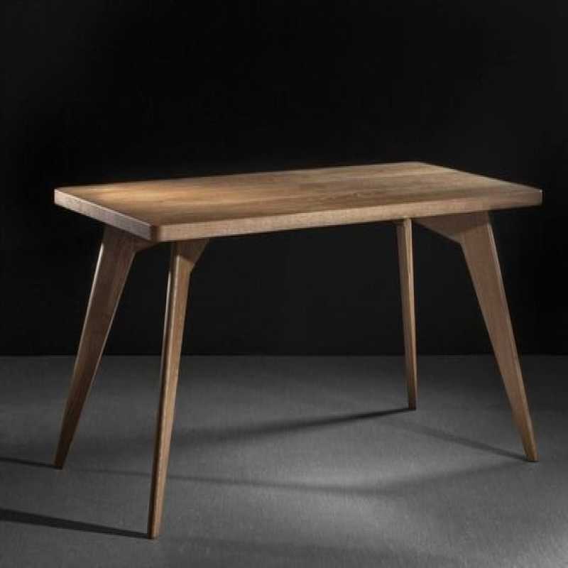 Aero Solid Wood Dining Table – Acacia Rectangular Top – 60x36 Inch Modern Minimali...