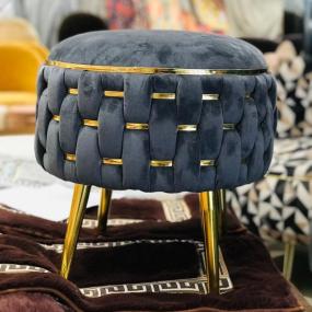 BohoBliss Round Ottoman Pouffe
