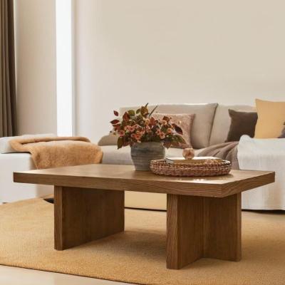 Varsa Sheesham Wood Coffee Table, Wide Top, Minimalist Design, Living Room Stateme...
