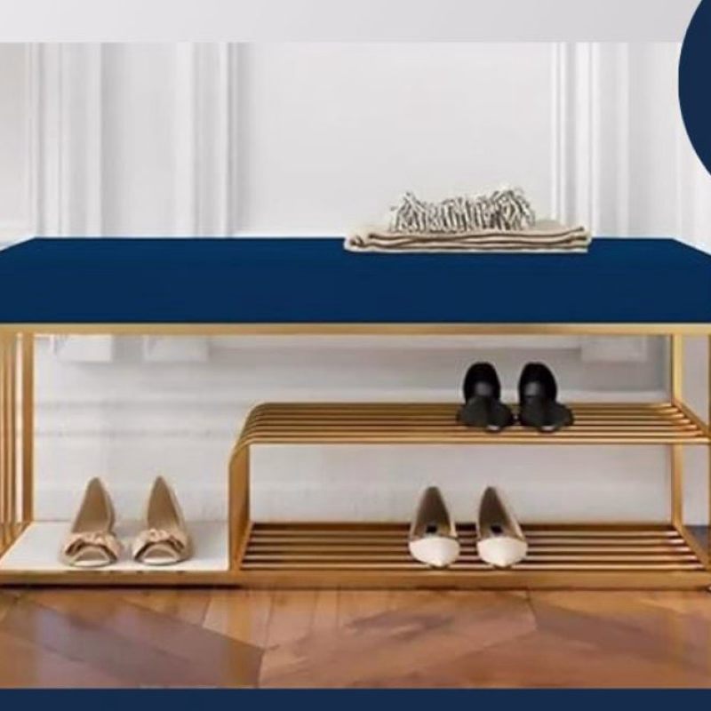 Woodensure Shoe Rack Bench With Storage